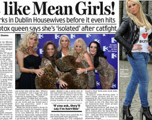 Load image into Gallery viewer, DAILY MAIL SHOWBIZ Dr Danielle Marr Collins a.k.a. DR BOTOX is TV DOCTOR &amp; TV Host of UK version “BOTCHED” called “50 Plastic Surgery Shockers”. DR DANIELLE MARR COLLINS is currently starring in The Real Housewives Ireland in Monaco. DR Danielle Marr Collins is Author of SOLD OUT &quot;Diary of a Botox Bitch&quot; and Medical Director of DermaFace MD skincare and clinics since 2009. She is CEO of AEROSPACE MD SKINCARE TOOLS and LA DOLLA $KIN cruelty free Los Angeles skincare brand.
