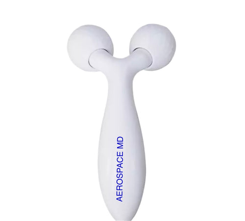 Aerospace MD is a carefully curated collection of global skincare tools that have been Aerodynamically, and ergonomically modified by design to best fit the contours and anatomy of the face. The proportions of the facial structures can be measured and applied to include 60–70-degree angulation of skincare tools to best accommodate the angle of the mandible jawline, the zygomatic process of the cheek bones, and all contours and angular facial structures