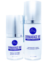 Load image into Gallery viewer, Best Hyaluronic Serum by DermaFace MD Skincare. Perfect for dry skin. This product locks in moisture after a shower or bath. Our FoundR experienced dry skin so formulated the perfect blend of medium and low molecular weight Hyaluronic blend teamed with a fatty acid tail to draw moisture deep into the skin. Apply immediately after shower in a damp room to lock in moisture or simply apply to wet face as part of morning and evening skincare routine.
